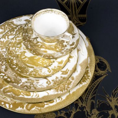 Gold Aves Dinner Plate, 10"