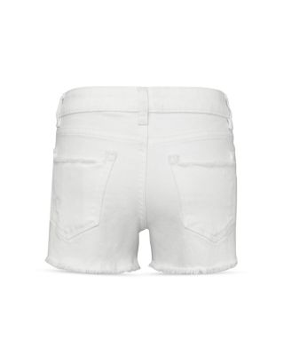 Girls' Lucy White Distressed Shorts - Little Kid