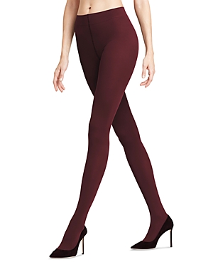Falke Pure Matte 100 Opaque Tights In Barolo