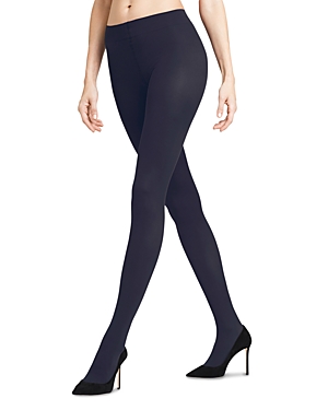 Shop Falke Matte 50 Semi-opaque Tights In Marine