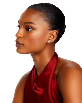 Diamond Starburst Stud Earrings in 14K Yellow Gold, .25 tcw&nbsp;- Exclusive