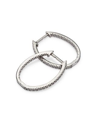 Inside-Out Diamond Hoop Earrings in 14K White Gold, 0.50 tcw&nbsp;