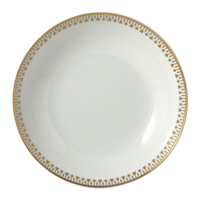 Bernardaud Soleil Levant Coupe Soup In White/gold