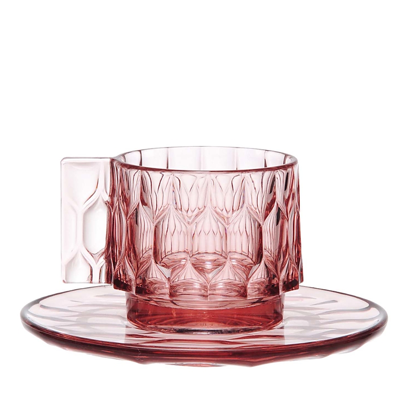 Kartell Jellies Espresso Set, Set Of 4 In Pink