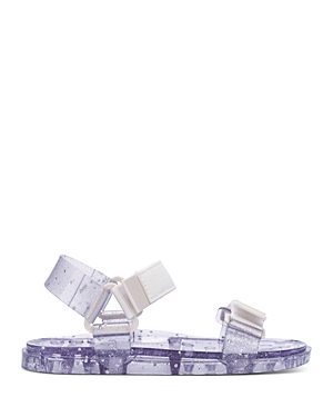 Melissa Women's Papete Sandals In Clear Silver