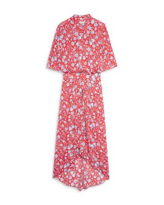 Zadig & Voltaire Rima Floral Print High Low Dress