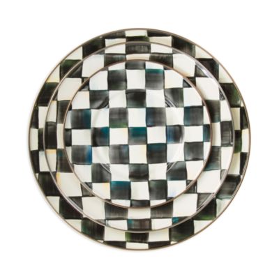 Courtly Check Enamel Salad Plate 