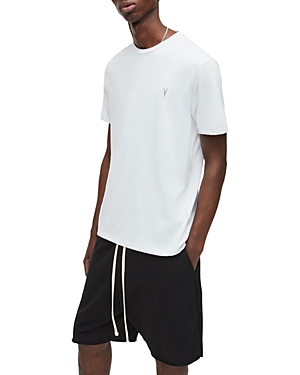 Allsaints Mens Opticwhite Tonic Crewneck Cotton-jersey T-shirt Xl In Optic White
