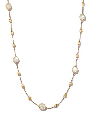 18K Yellow Gold Siviglia Mother Of Pearl Long Necklace, 36" - 150th Anniversary Exclusive