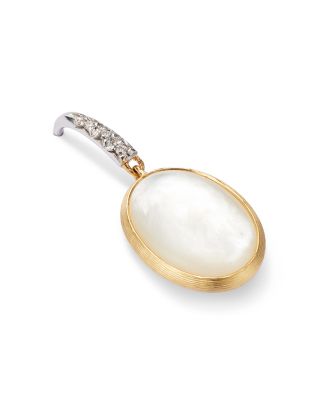 18K Two Tone Gold Siviglia Diamond &amp; Mother Of Pearl Drop Earrings - 150th Anniversary Exclusive