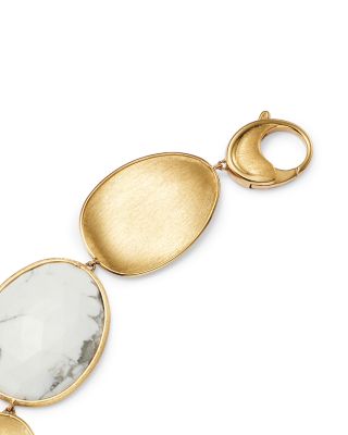 18K Yellow Gold Lunaria Howlite Petal Necklace, 17.75&amp;quot; - 150th Anniversary Exclusive