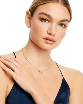 Diamond Jaipur Link Pendant Necklace, 16.5&amp;quot;