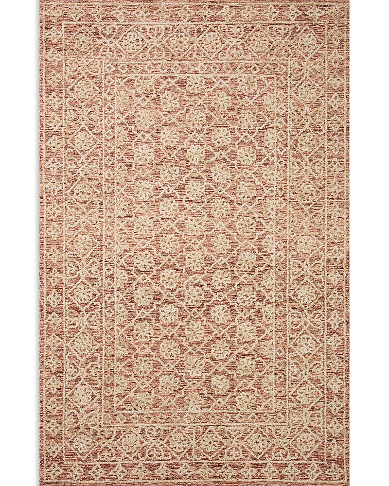 Loloi Cecelia Cec-01 7'9" X 9'9" Area Rug In Rust / Beige