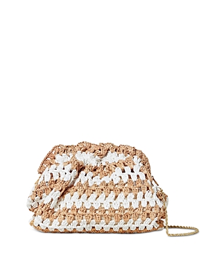 Loeffler Randall Mini Cinched Chain Clutch In Natural Cream