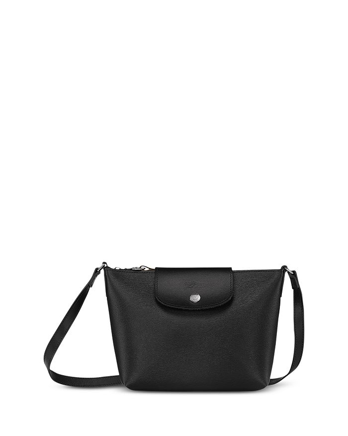 Longchamp Le Pliage City Small Coated Canvas Top-handle Bag in Black