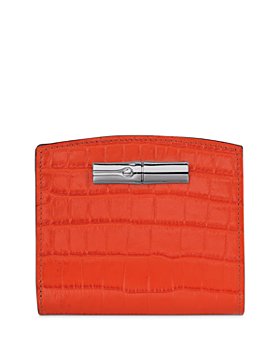 Longchamp - Roseau Embossed Leather Compact Wallet