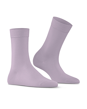 Falke Cotton Touch Crew Socks In Lilac Tint