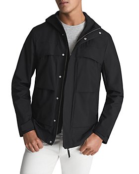 REISS - Gallowgate Regular Fit Tiered Hooded Tech Jacket