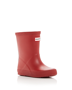 Hunter First Classic Waterproof Rain Boot In Military Red