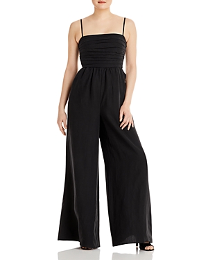 Kobi Halperin Kyra Sleeveless Wide Leg Jumpsuit In Black