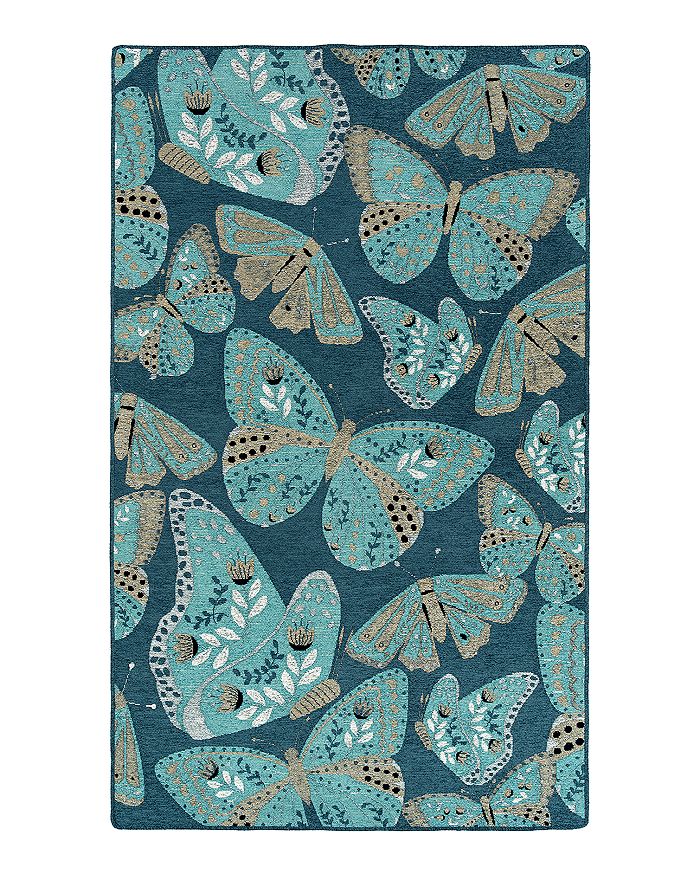 Hilary Farr Critter Comforts Hcc01 Area Rug, 8' X 10' In Blue