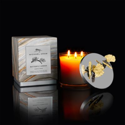 Butterfly Ginkgo Candle
