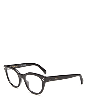 Celine Square Clear Glasses, 51mm In Black
