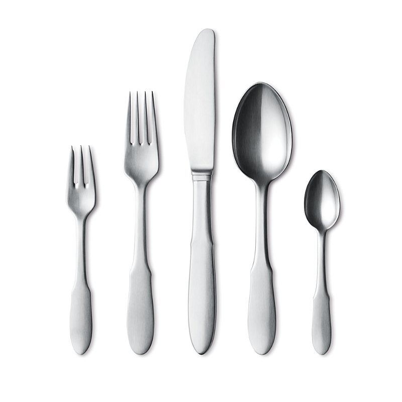 Georg Jensen Mitra 5 Piece Place Setting In Silver