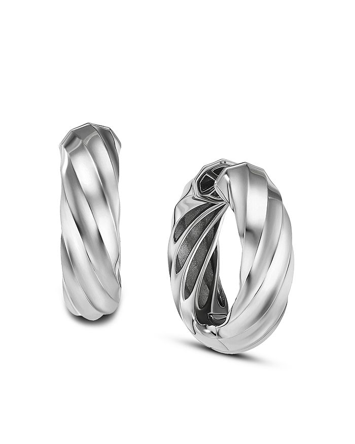 David Yurman Cable Edge Hoop Earrings