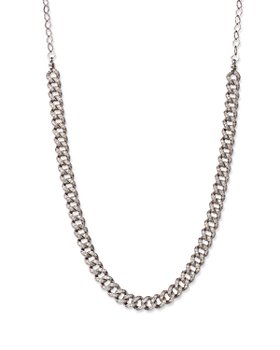Bloomingdale's - Diamond Cuban Link Choker Necklace in 14K White Gold, 1.80 ct. t.w. - 100% Exclusive