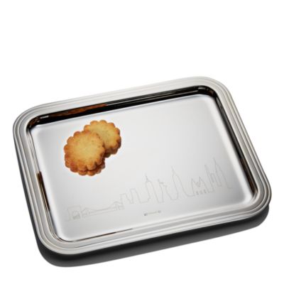 Albi Skyline Silver-Plate Tray - Exclusive