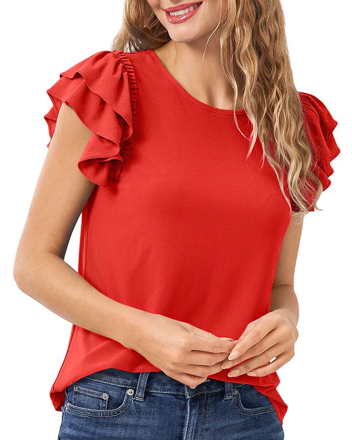 Cece outlet ruffle top