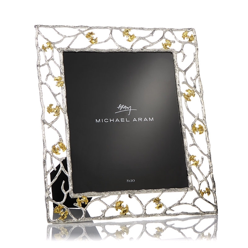 Michael Aram Butterfly Ginkgo Luxe Frame 8 X 10 In Nickeltone/goldplate
