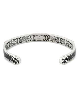Silver Interlocked G Cuff Bracelet