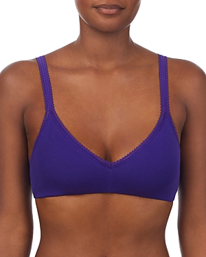 On Gossamer Cabana Cotton Blend Stretch Bralette In Rich Cobalt