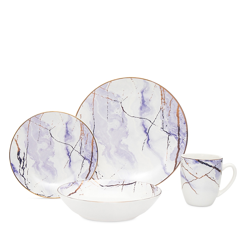 Godinger Devon Porcelain 16 Piece Dinnerware Set In Multi