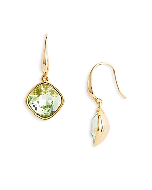 Kenneth Jay Lane Stone Drop Earrings In Green/gold