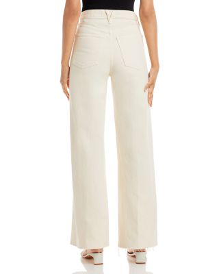 Taylor High Rise Wide Leg Jeans in Ecru