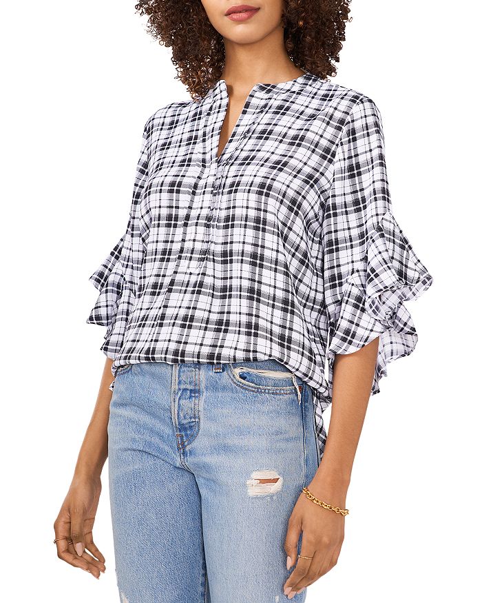VINCE CAMUTO Flutter Sleeve Blouse Bloomingdale's