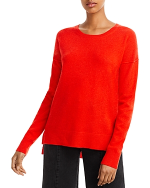 Aqua High Low Cashmere Sweater - 100% Exclusive In Orange Pop