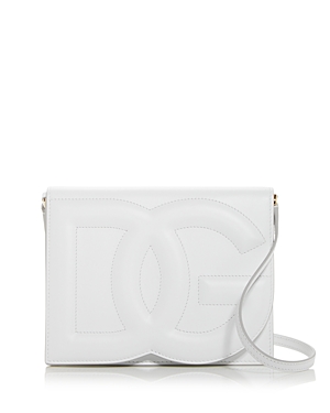 Shop Dolce & Gabbana Mini Leather Shoulder Bag In White