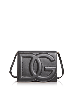 Shop Dolce & Gabbana Mini Leather Shoulder Bag In Black