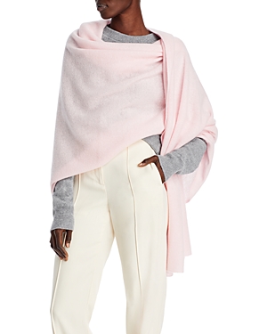 C By Bloomingdale's Cashmere Cashmere Travel Wrap - 100% Exclusive In Cloud Rose