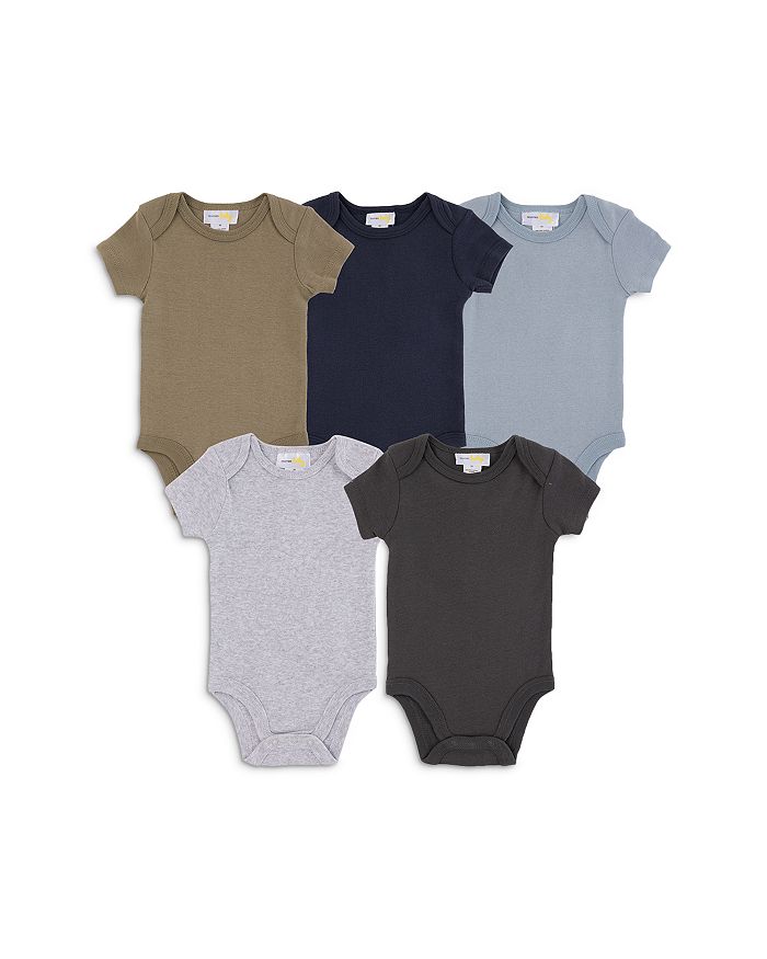Bloomie's Baby Boys' Solid Cotton Bodysuit, 5 Pack Baby Bloomingdale's