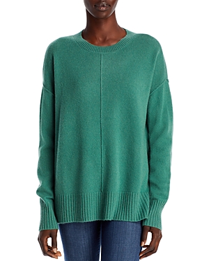 C By Bloomingdale's Cashmere C By Bloomingdale's High/low Cashmere Crewneck Sweater - 100% Exclusive In Light Olive