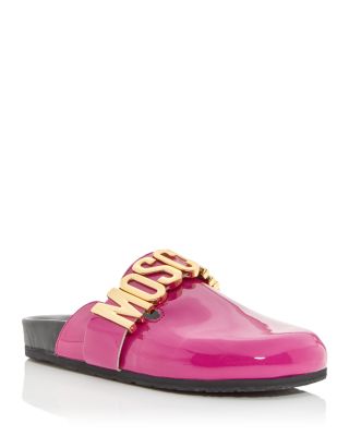 Moschino Women's Logo Charm Clogs | Bloomingdale's