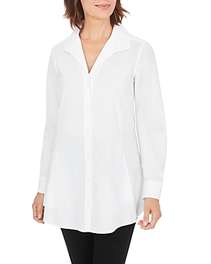 Foxcroft Cecila Button Front Non Iron Shirt In White