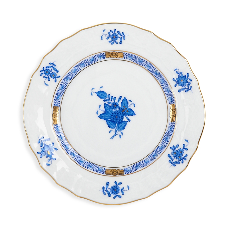 Herend Blue Chinese Bouquet Bread & Butter Plate In Blue