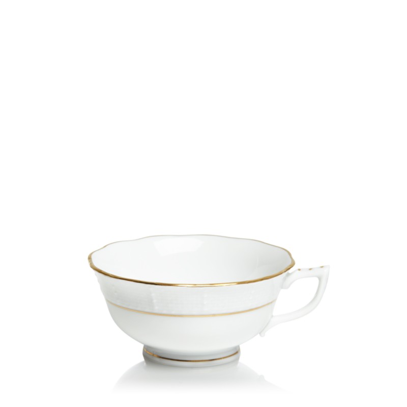 Herend Golden Edge Tea Cup in White