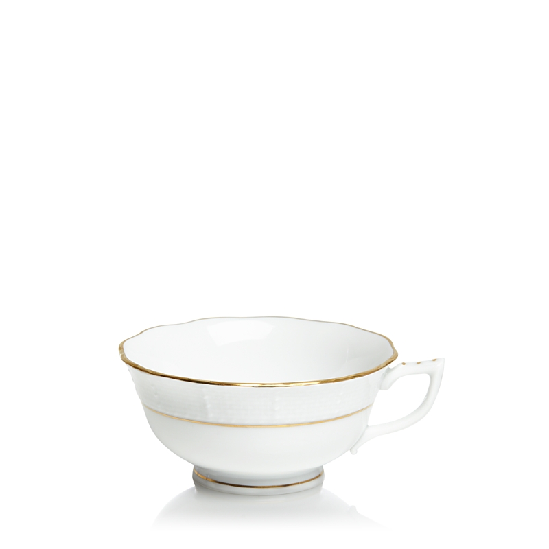 Herend Golden Edge Tea Cup In White